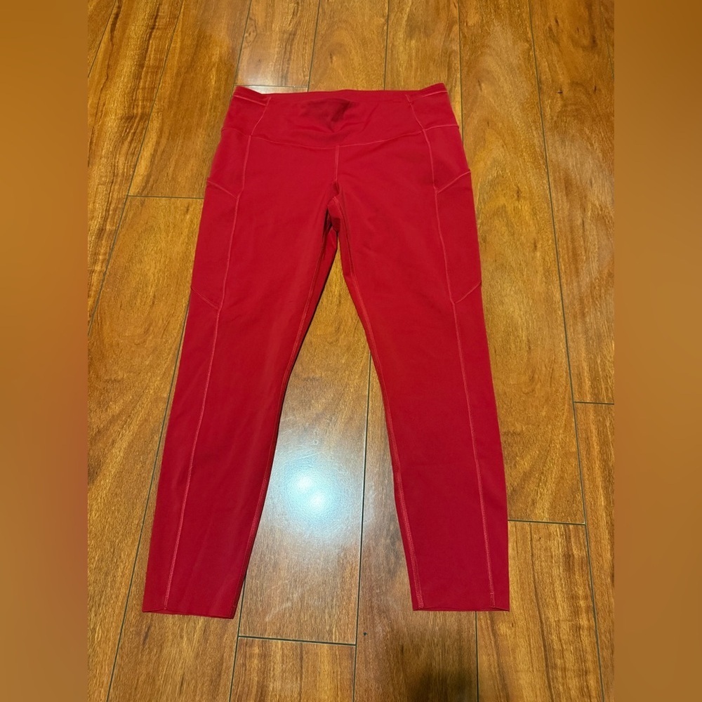 Lululemon athletica women’s Red High-Waist Active Leggings